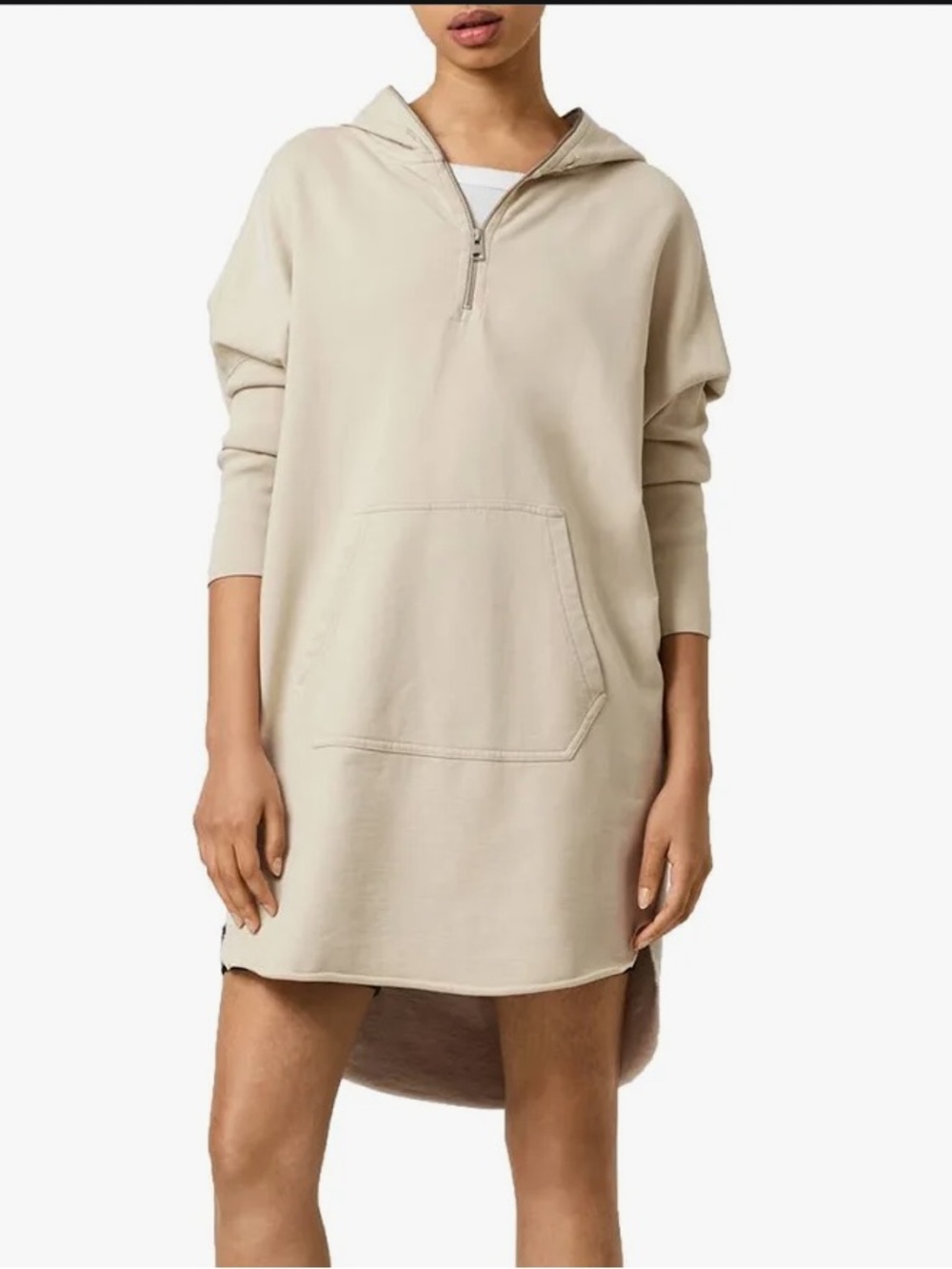 Womens Allsaints Xonda Zip Hoody Dress